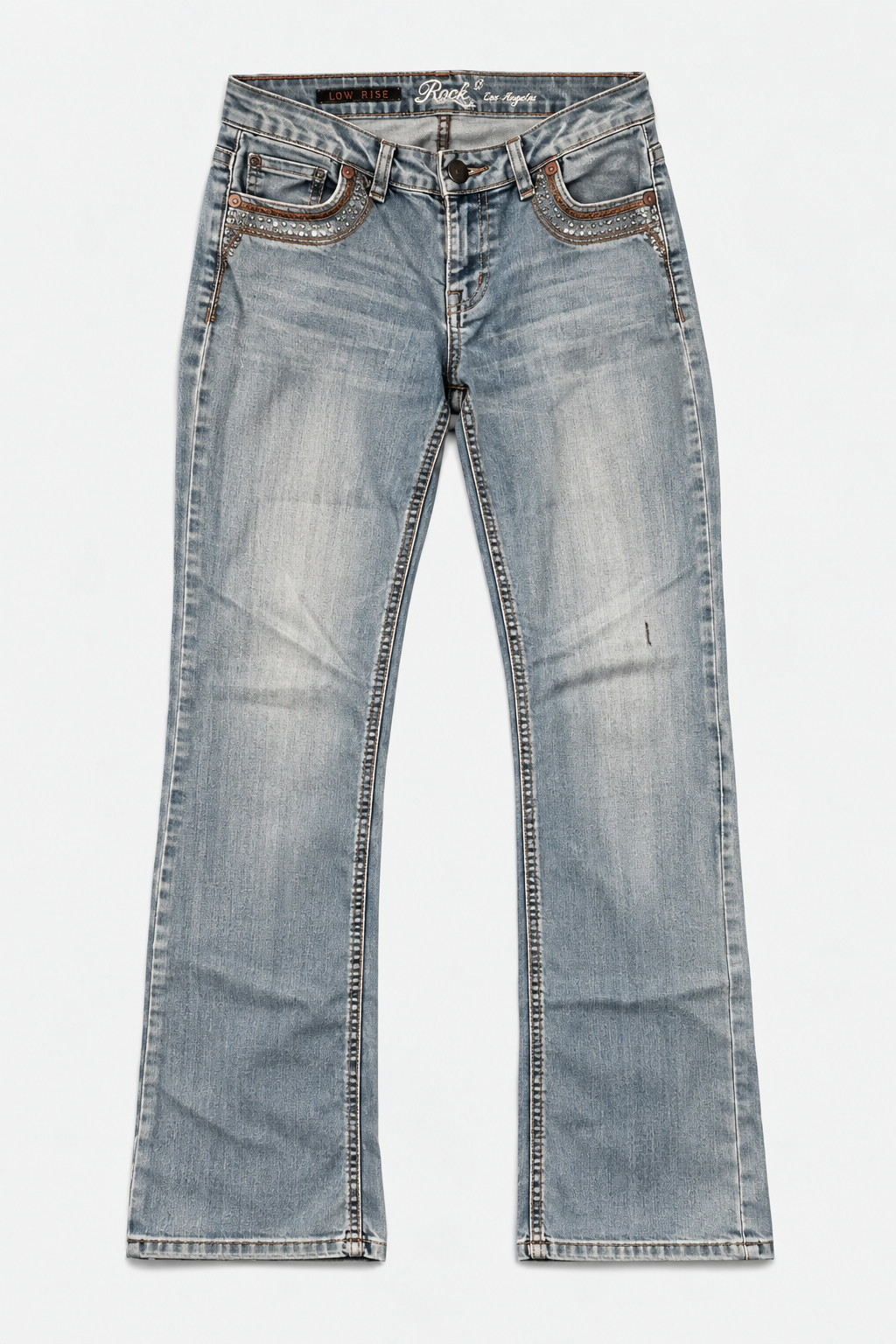 Rock Revival Low Rise Vintage Embellished Jeans Y2K