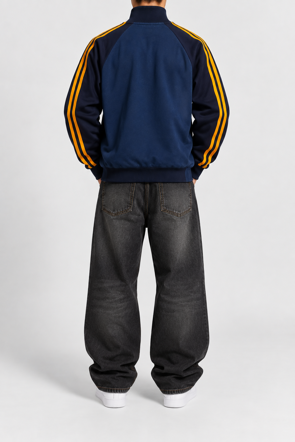 Adidas Real Madrid Track Jacket Navy/Gold